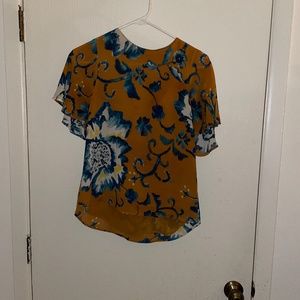 Floral mustard top